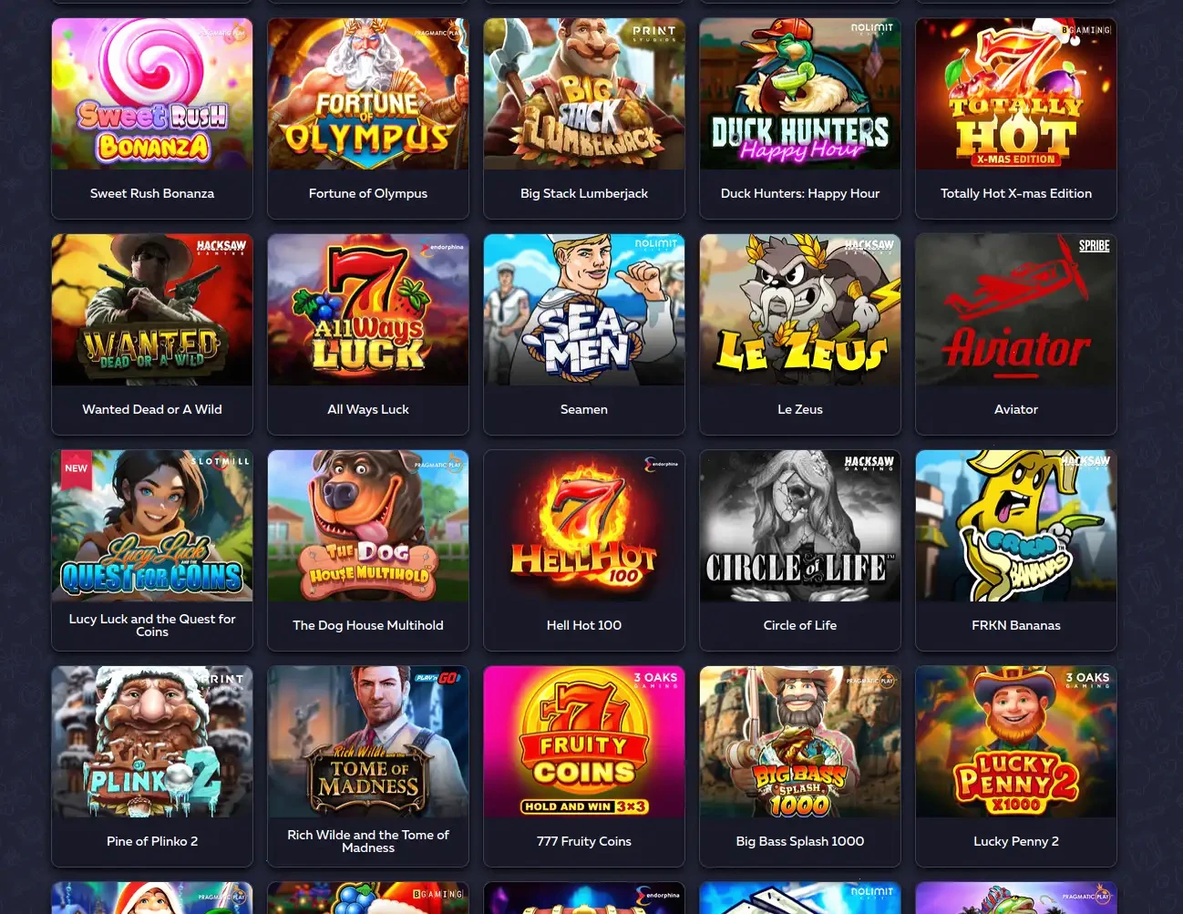 Interfaccia mobile Boomerang Casino su smartphone